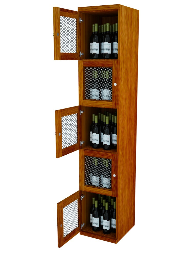 Five Level - Wine Storage Lockers With Fixed Shelves & Mesh Door | Your ...