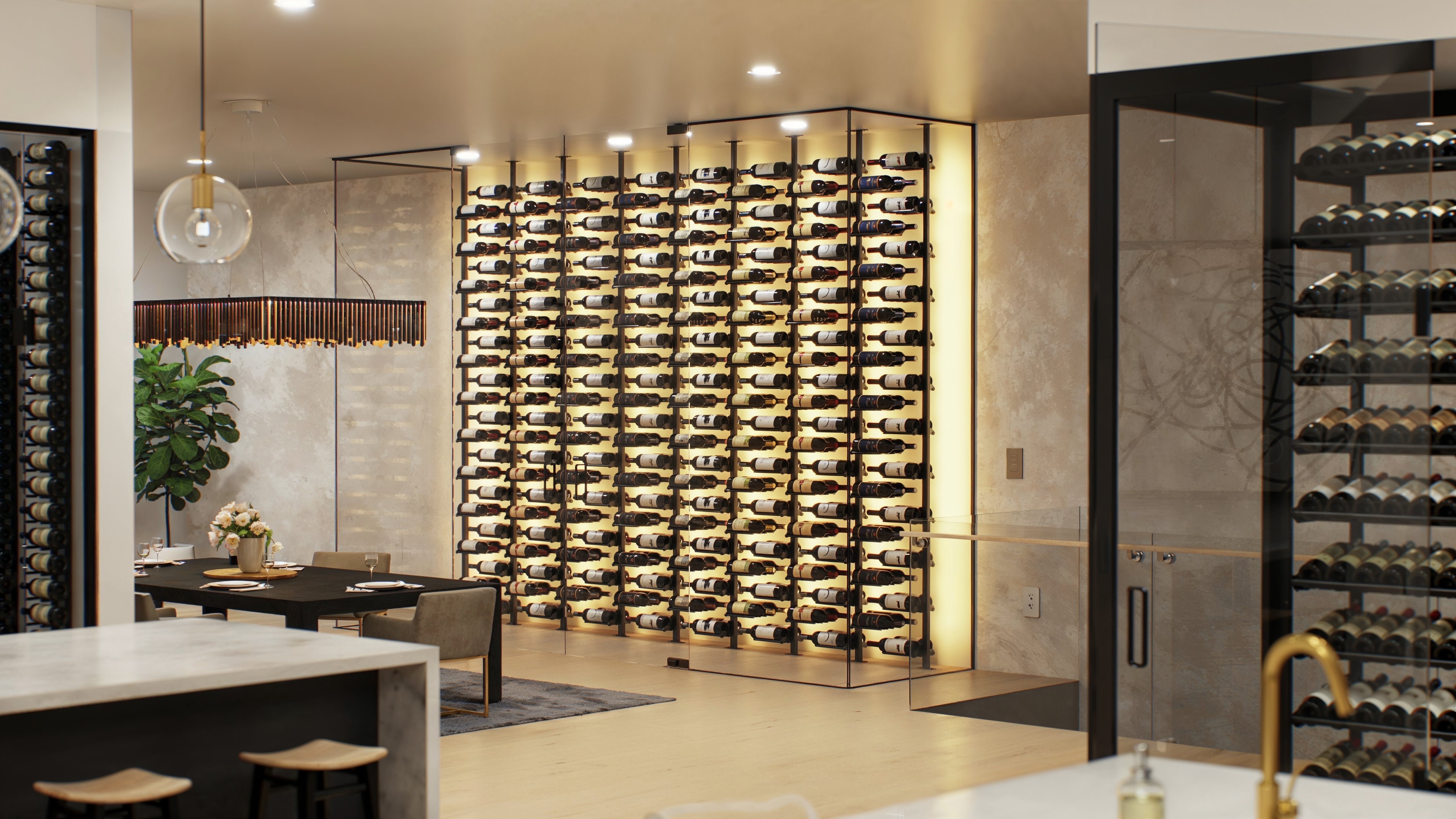 ST Minimalist Series 1-Sided Wine Rack Display (20 Bottles) | Your Wine ...