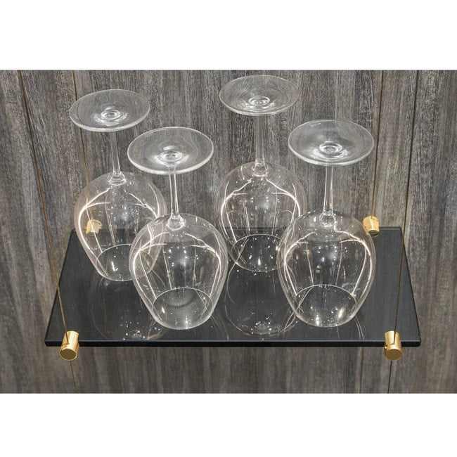 Short Glass Rack Float Glass Shelving Unit