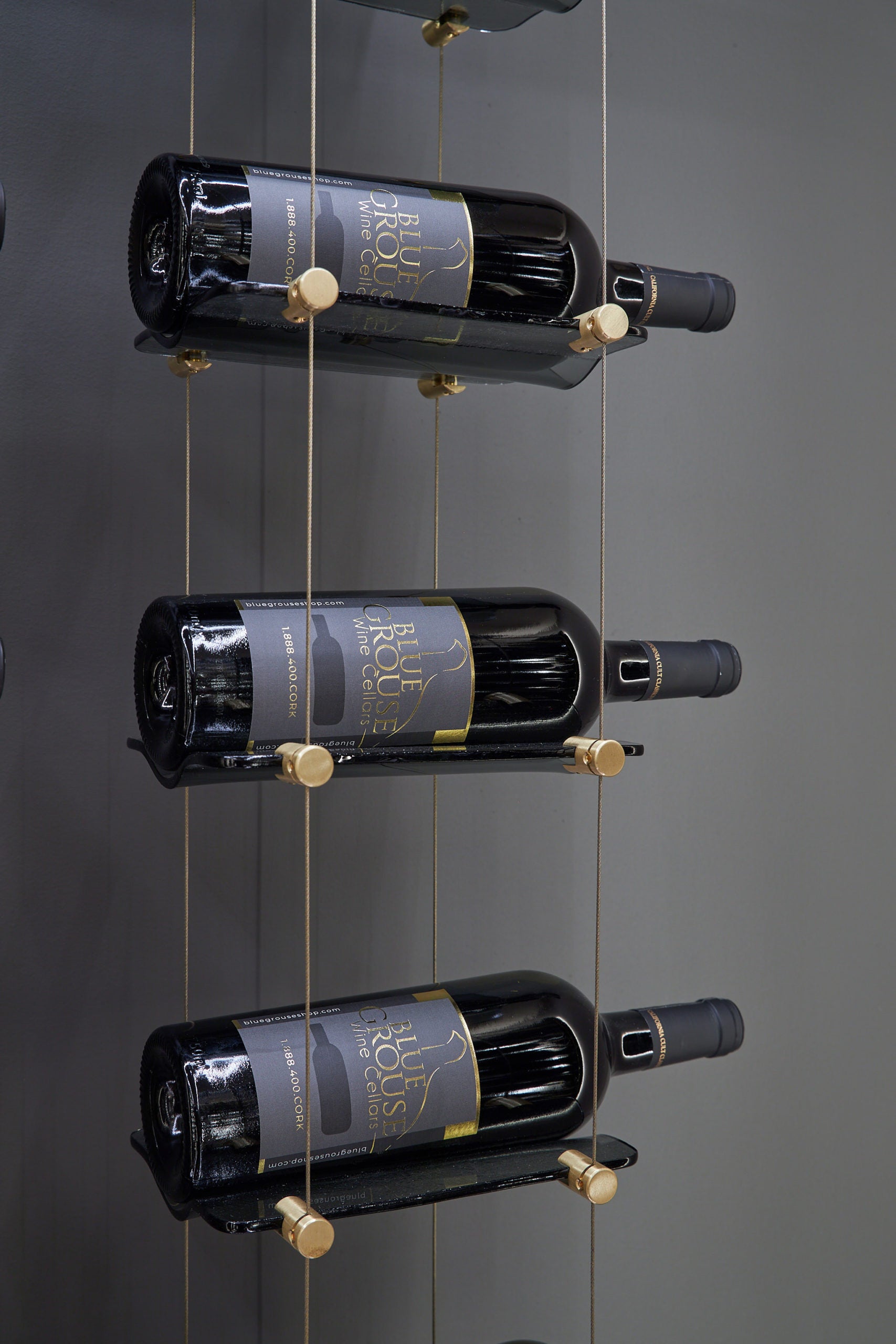 6 Bottle Float Cable Wine Racking Display Kit