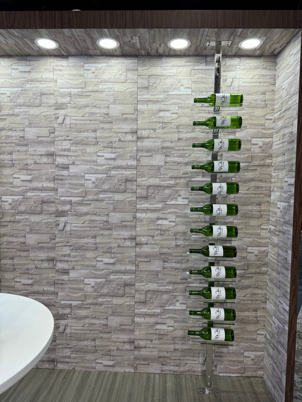 Invisible Cable Wine Racks