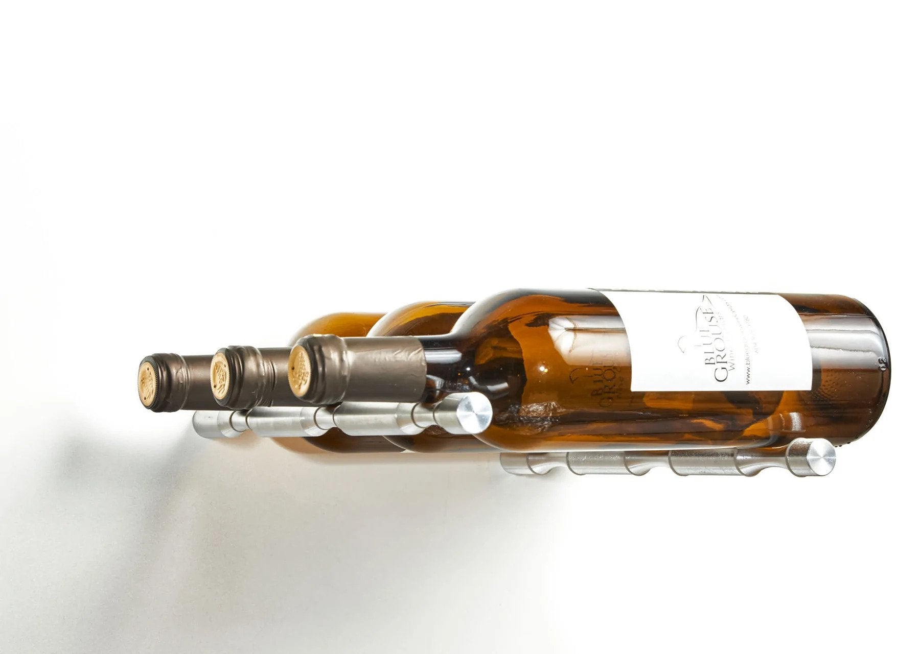 Peg Wine Rack VINdustry Label View Three Bottle Deep Wine Pegs (Pair)